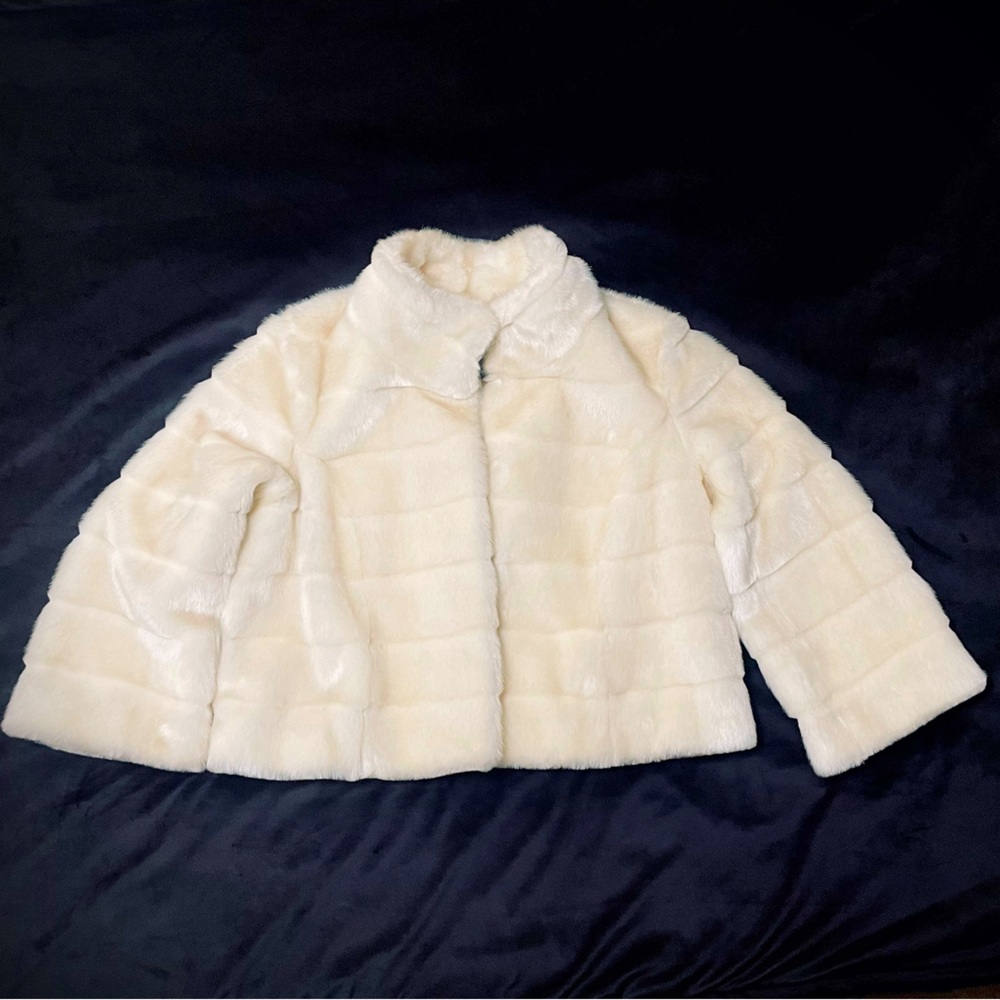 Spring faux fur coat
